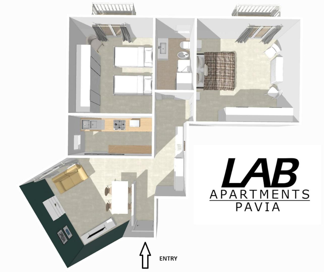 Lab42 City & San Matteo Apartment - 2 Bedrooms Pavia Dış mekan fotoğraf